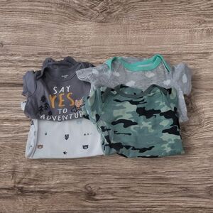 10 Boys Onies Size 3-6 Months   Short Sleves